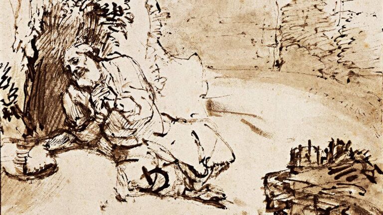 A thing worth doing a blog by Daniel Webster - you pity the plant - Rembrandt Harmenszoon van Rijn - The Prophet Jonah before the Walls of Nineveh, c. 1655 - worship, ministry, and culture
